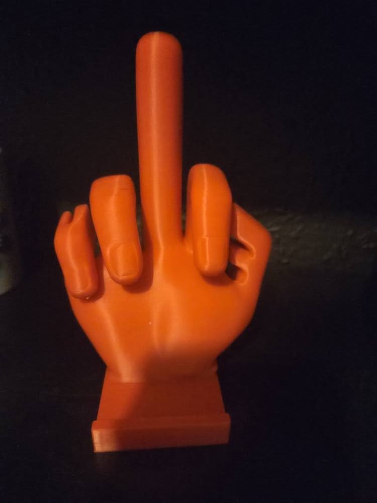 3D Print model Finger novelty rude phone holder
