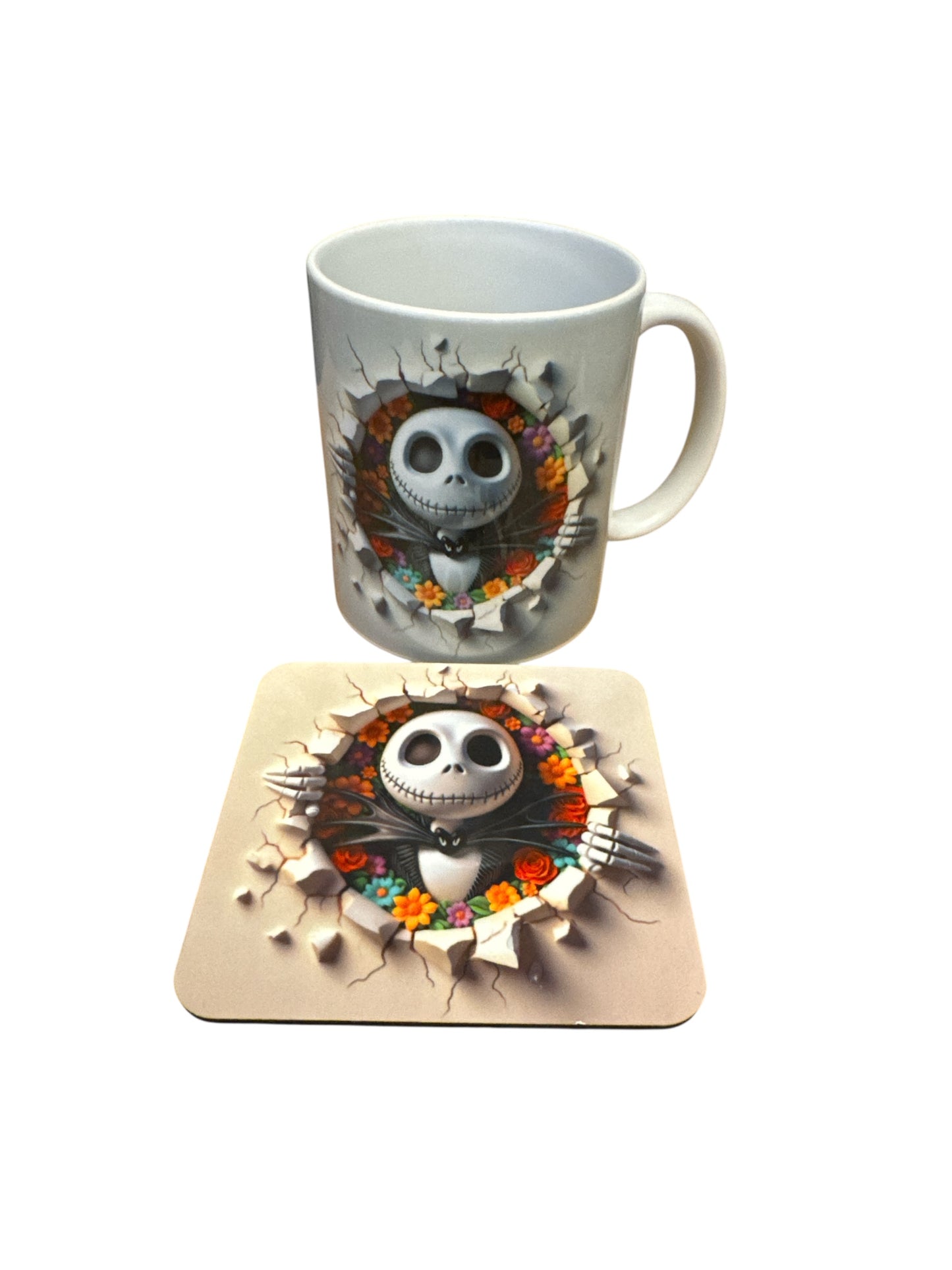 Jack Skeleton cup & coaster set