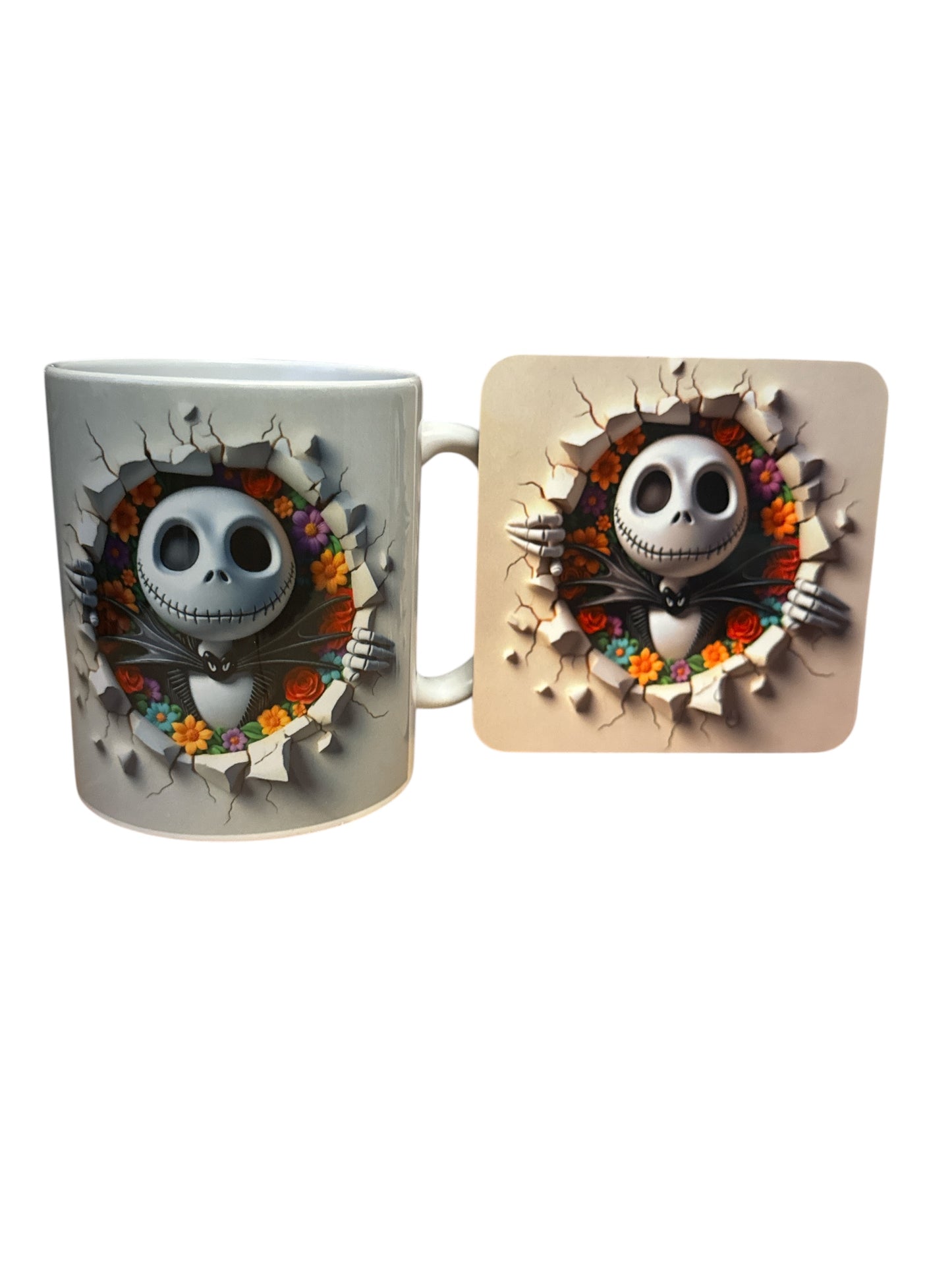 Jack Skeleton cup & coaster set