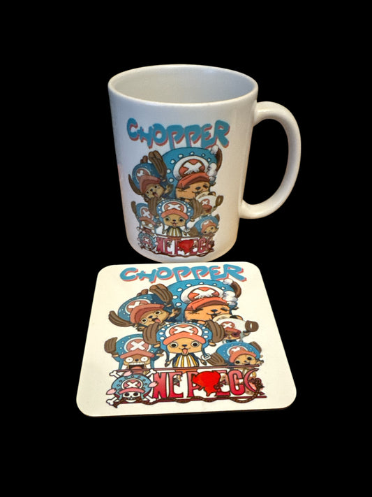 One Piece Chopper cup & coaster set
