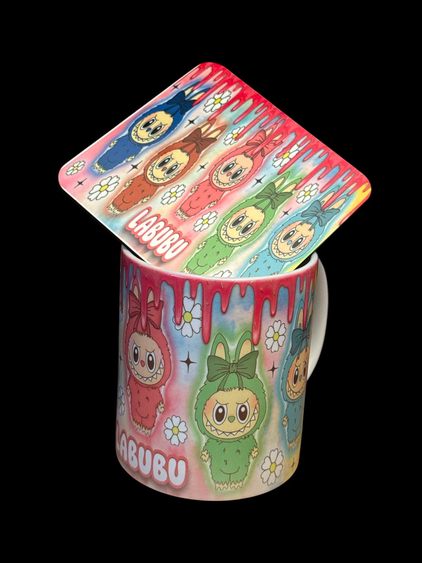 Labubu cup & coaster set