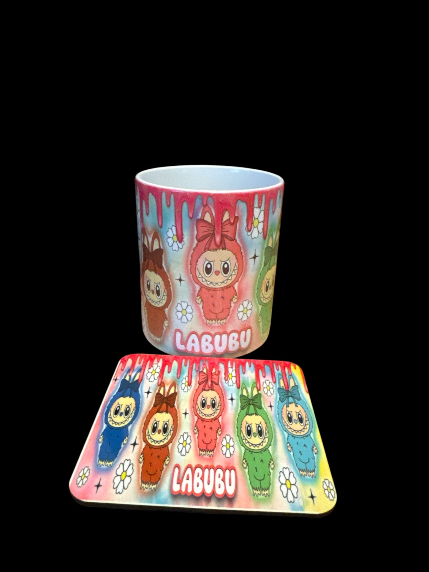 Labubu cup & coaster set